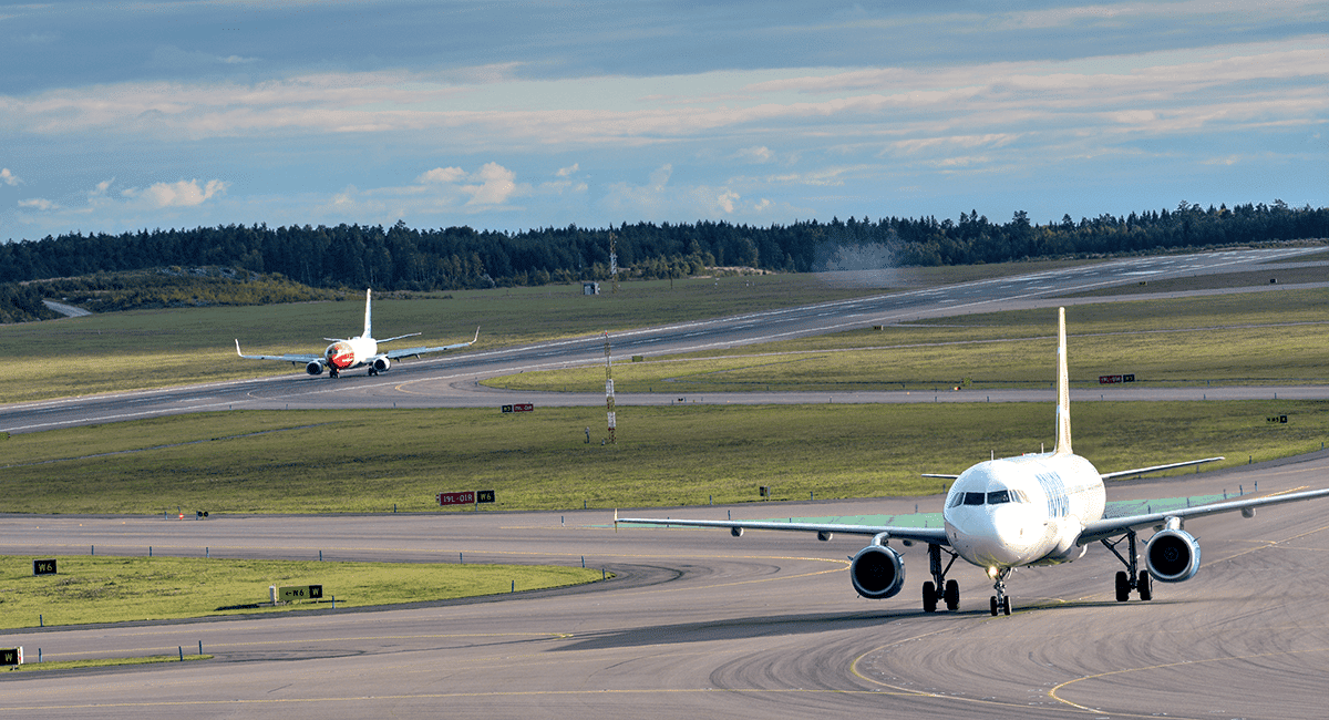 Flygtrafiken i Stockholmsregionen från Arlanda, Bromma och Skavsta